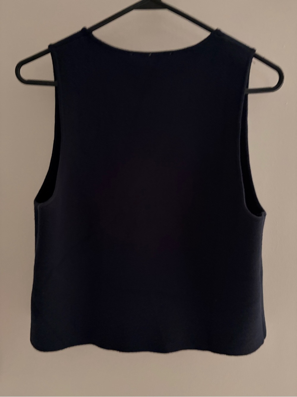 Zara Navy Double-Row Button Knit Vest - Picture 5 of 5